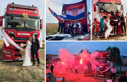 Svatovi koji vole miris kamiona: 'Ja ih vozim, draga ih obožava! Morao sam doći u teretnjaku...'