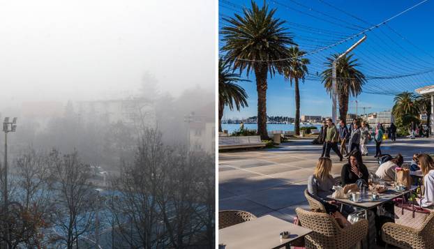 FOTO Dok je pola Hrvatske u magli, Split se kupa u suncu...