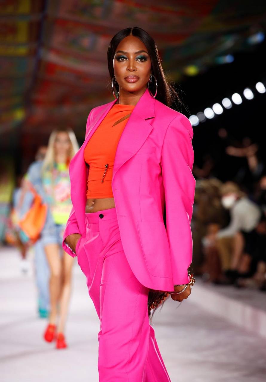 Versace presents its Spring/Summer 2022 collection during Milan Fashion Week