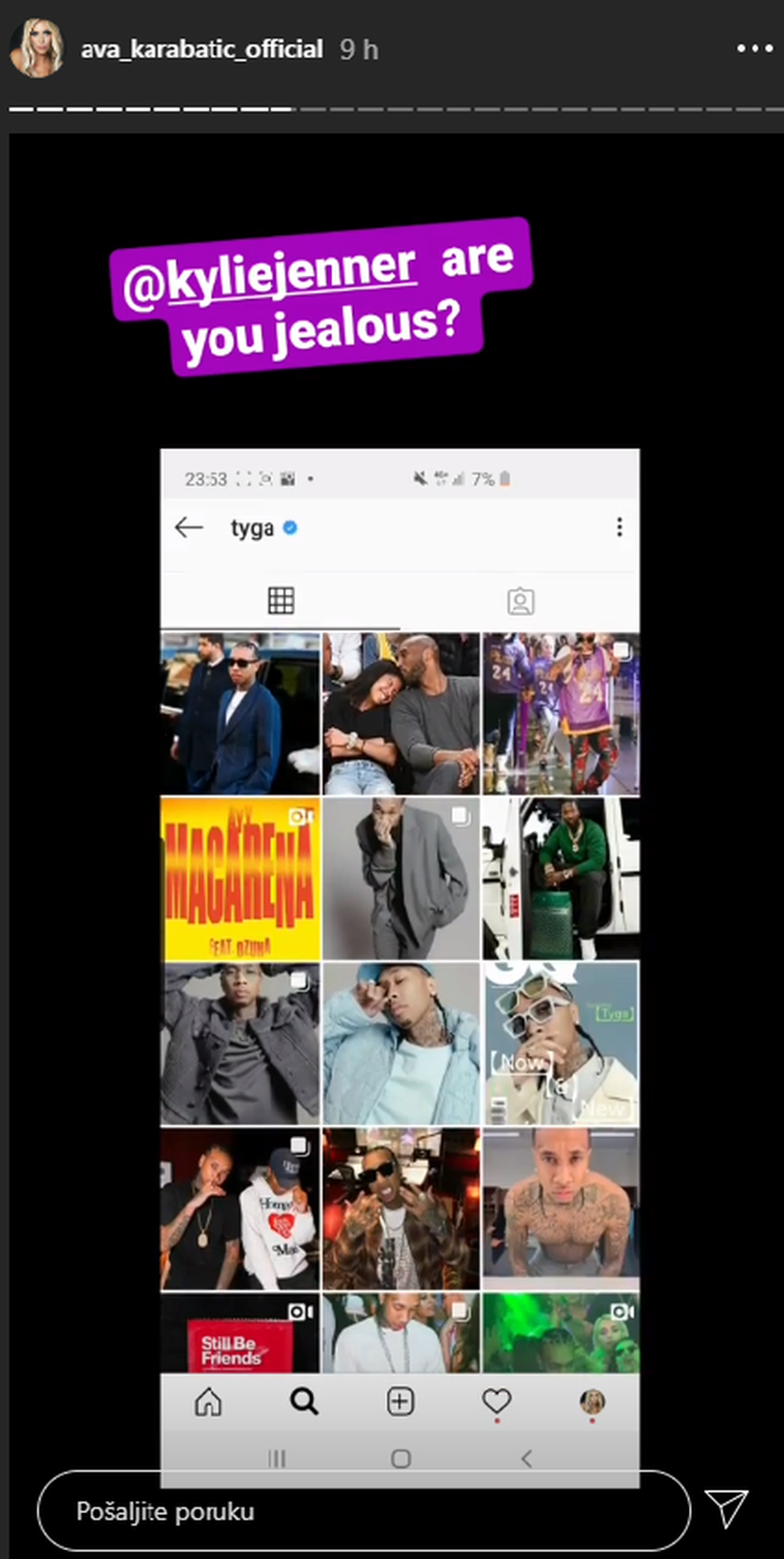 Ava tvrdi da joj poruke šalje Tyga: 'Nisam ti plastična lutka'