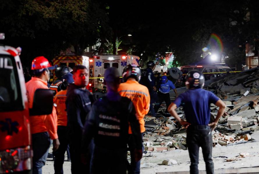 Aftermath of an earthquake in Caracas