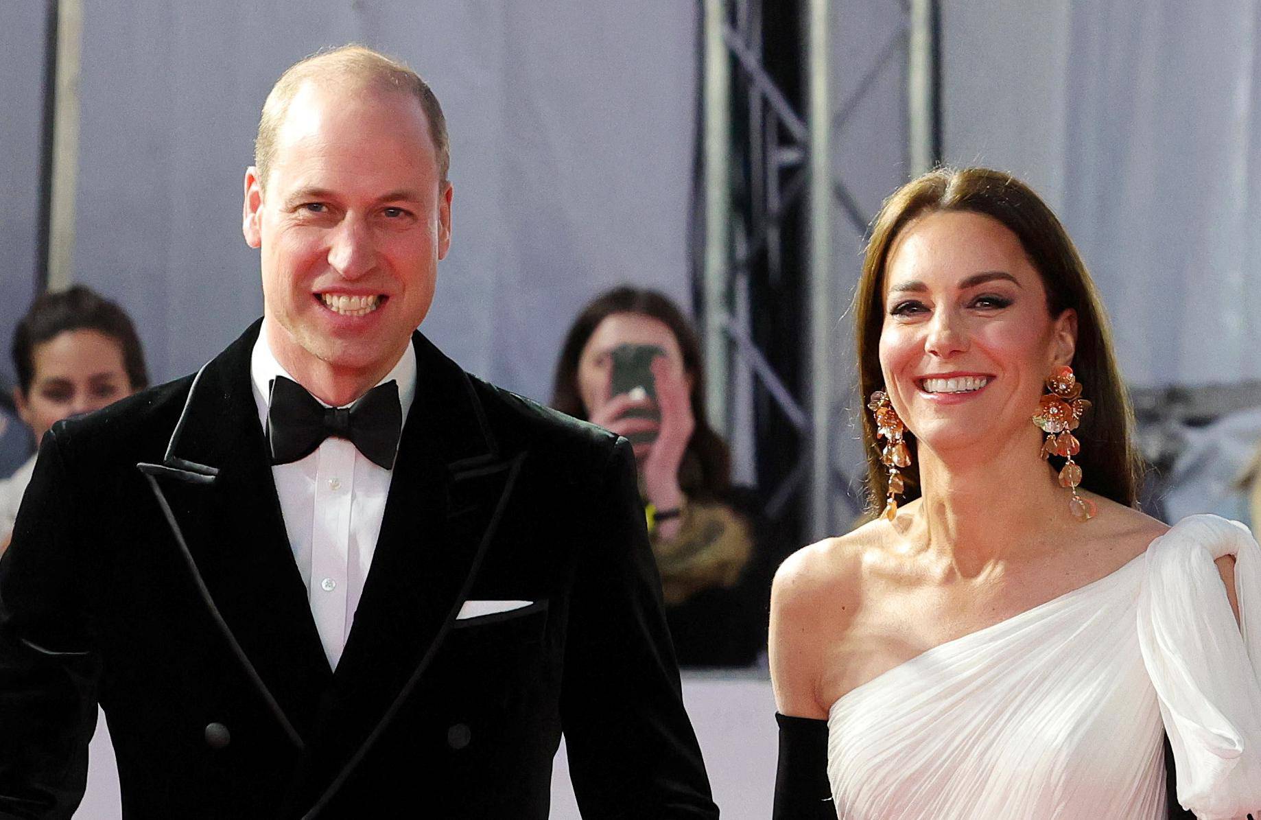 Britain's Prince William and Catherine, Princess of Wales, attend 2023 BAFTA Film Awards in London
