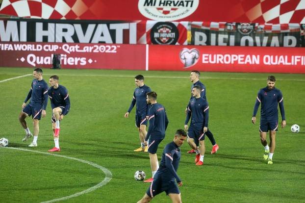Rijeka: Trening nogometne reprezentacije na Rujevici uoči utakmice s Ciprom