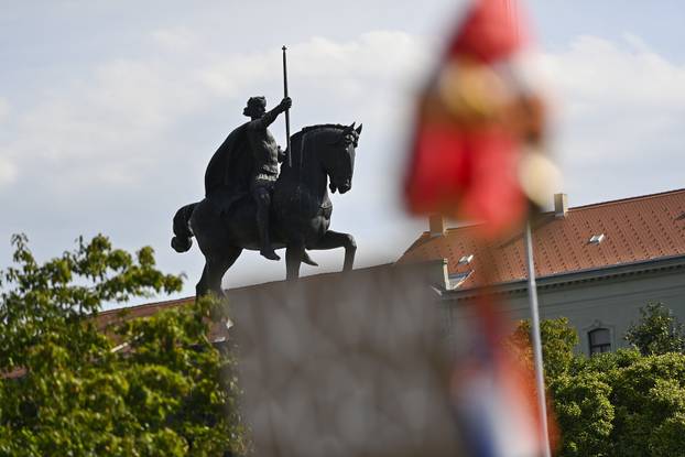 Zagreb: Okupljanje prosvjednika Hodaj za Liku, hodaj za Hrvatsku