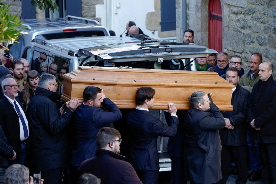 Funeral of late French far-right figure Jean-Marie Le Pen in La Trinite-sur-Mer