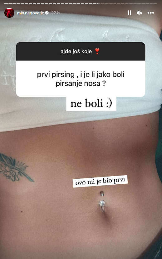 Mia Negovetić svojim fanovima otkrila sve tetovaže: 'Na jesen ću popuniti cijelu lijevu ruku'
