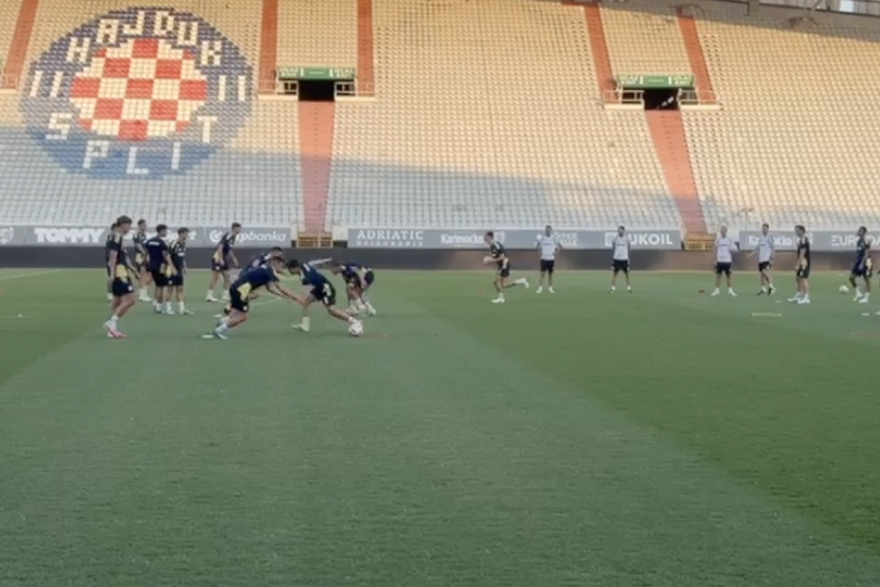 Trening Hajduka uo&ccaron;i &Zcaron;algirisa