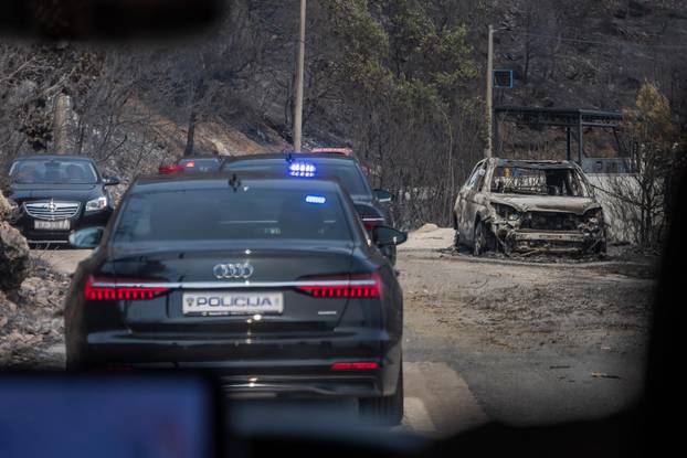 Opožareni Omiš i okolica 