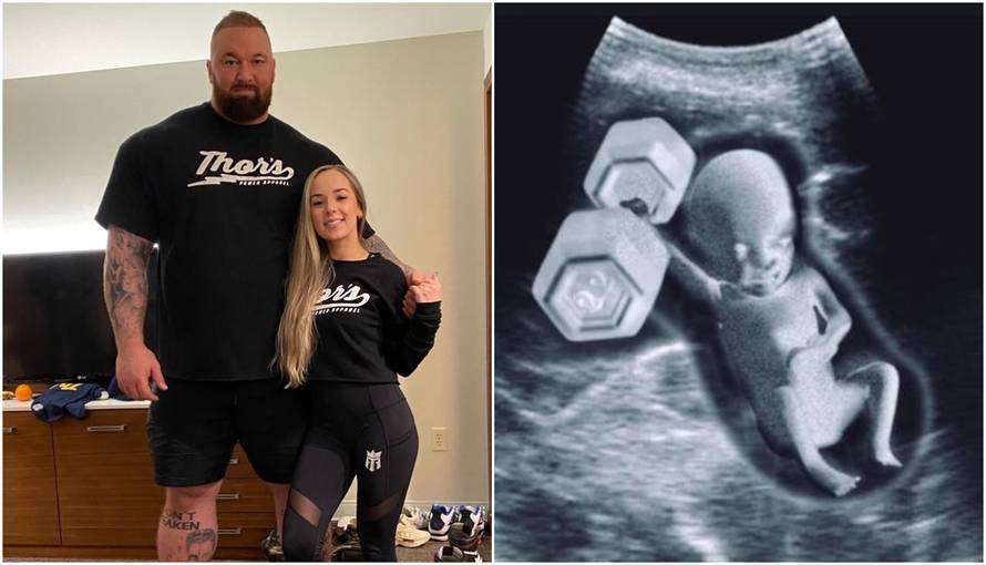 Thor i žena čekaju dijete: Na fotki ultrazvuka beba drži uteg