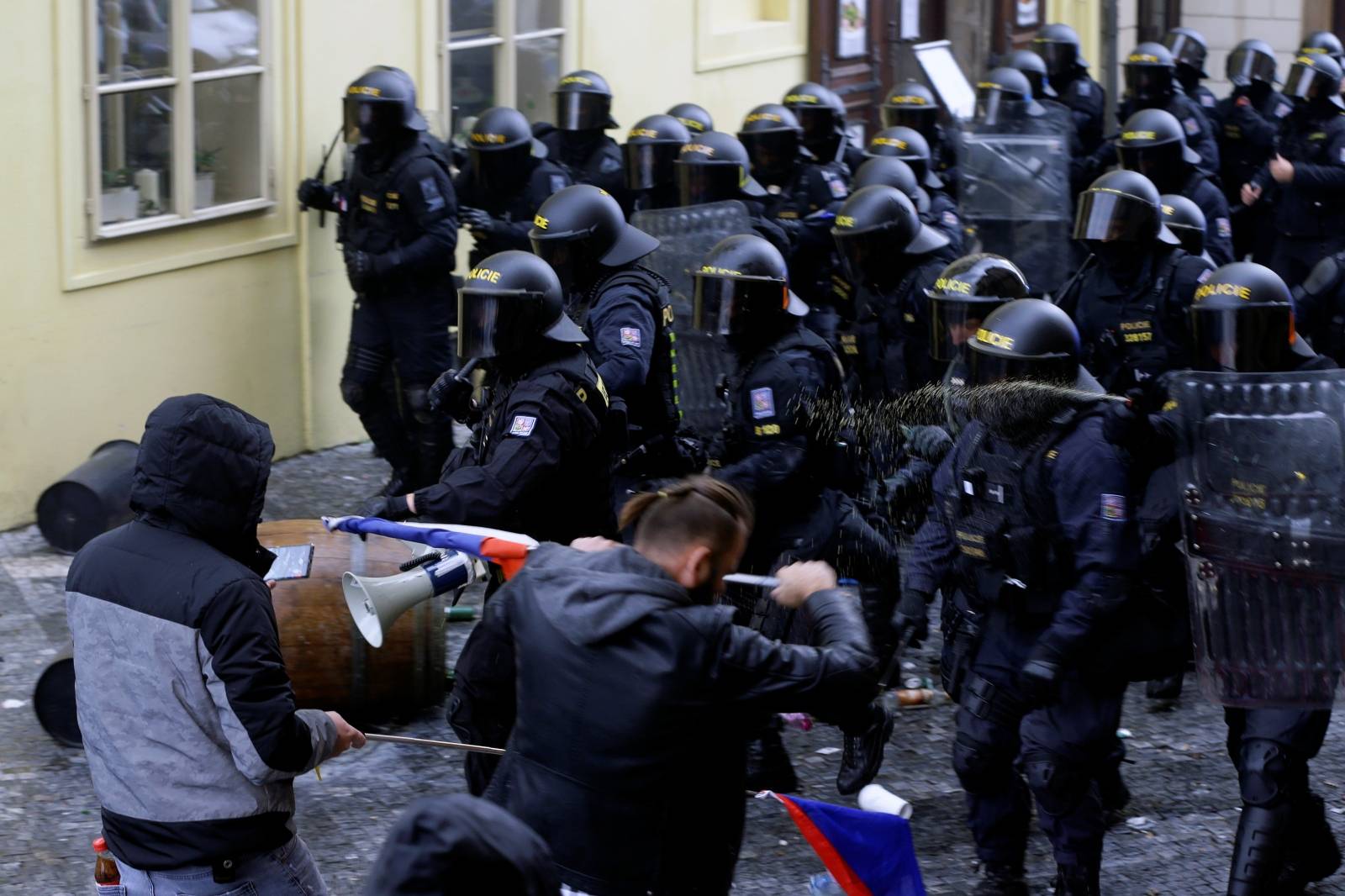 Demonstration against the Czech government's COVID-19 restrictions in Prague