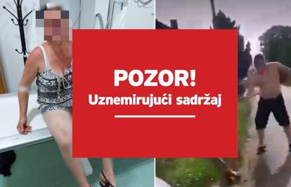 Šokantna snimka iz BiH: Šipkom tukao susjedu, njenog muža je progonio i u Hitnoj pomoći