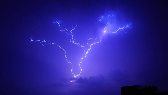 Lightning Strike Through Sky - India