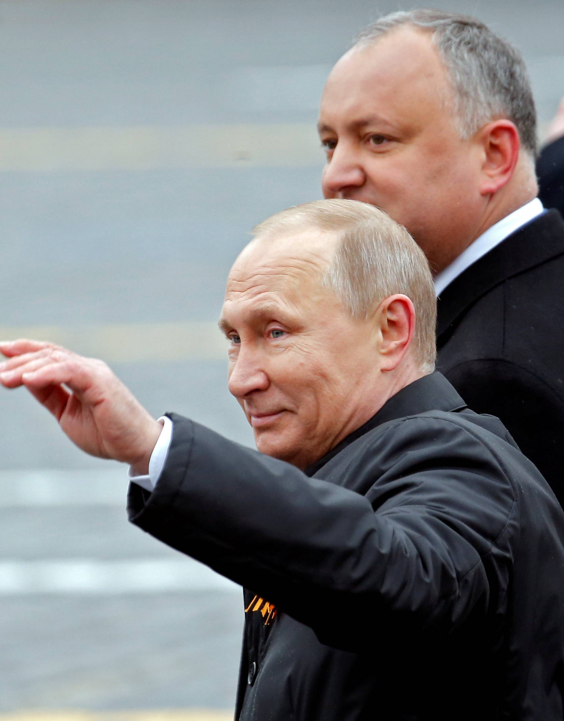 Russian army parade marking the World War II anniversary in Moscow