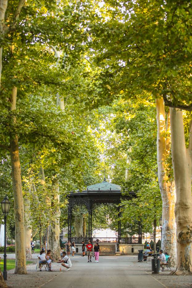 Zagreb: Ljetna atmosfera grada uslijed toplinskog vala