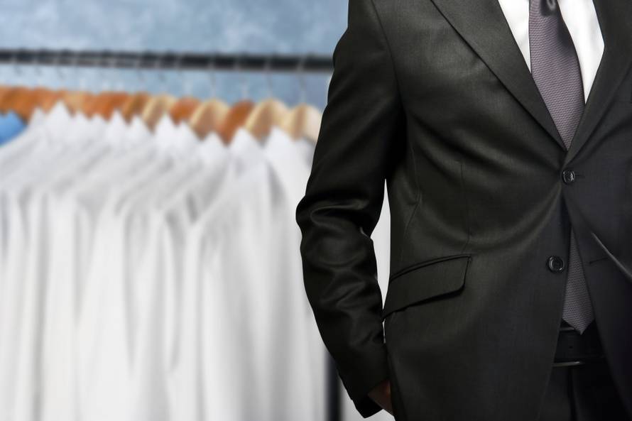 Dry,Cleaning,Concept.,Businessman,On,Blurred,Background