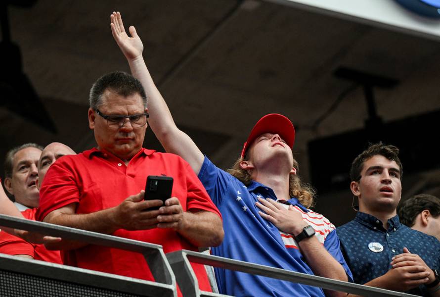 Memorial service for slain conservative commentator Charlie Kirk, in Glendale