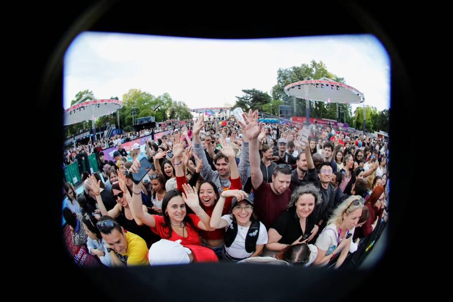 Eurovision Song Contest's 'Turquoise Carpet' event in Vienna