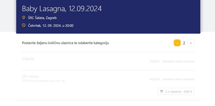 Nevjerojatno! Karte za koncert Baby Lasagne na Šalati su se rasprodale u samo 4 minute!