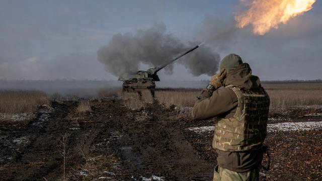 FILE PHOTO: Russia's attack on Ukraine continues, in Donetsk region