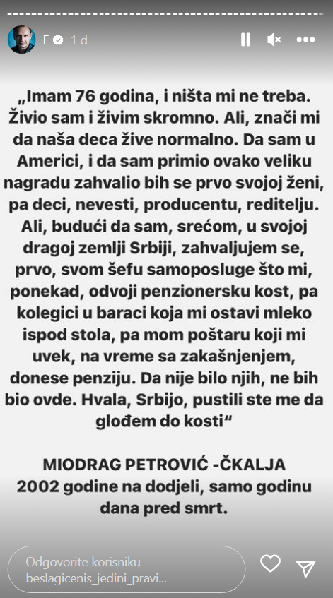 Enis Bešlagić oglasio se nakon kritika: 'Neću si dopustiti i da se previše oslonim na zajednicu'