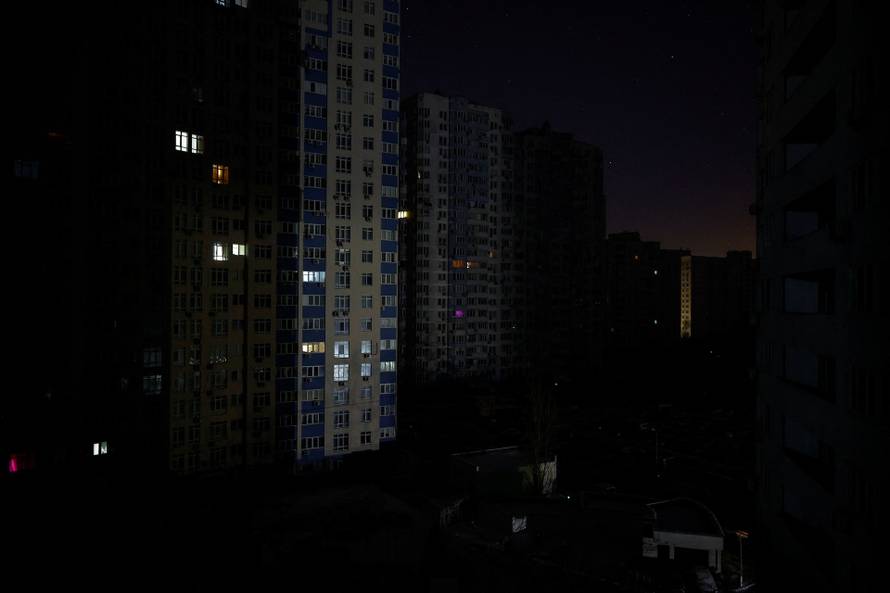 Power blackout in Kyiv
