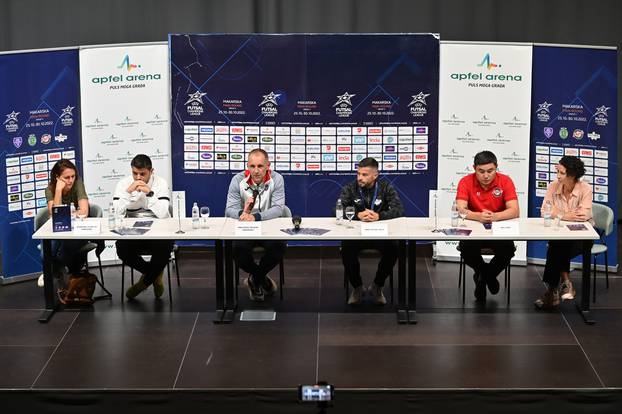 Makarska: Konferencija za medije povodom pocetka Futsal Lige Prvaka 