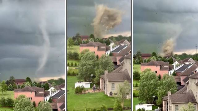 VIDEO Zastrašujuća snimka iz SAD-a. Jaki tornado uništavao sve što mu se našlo na putu...