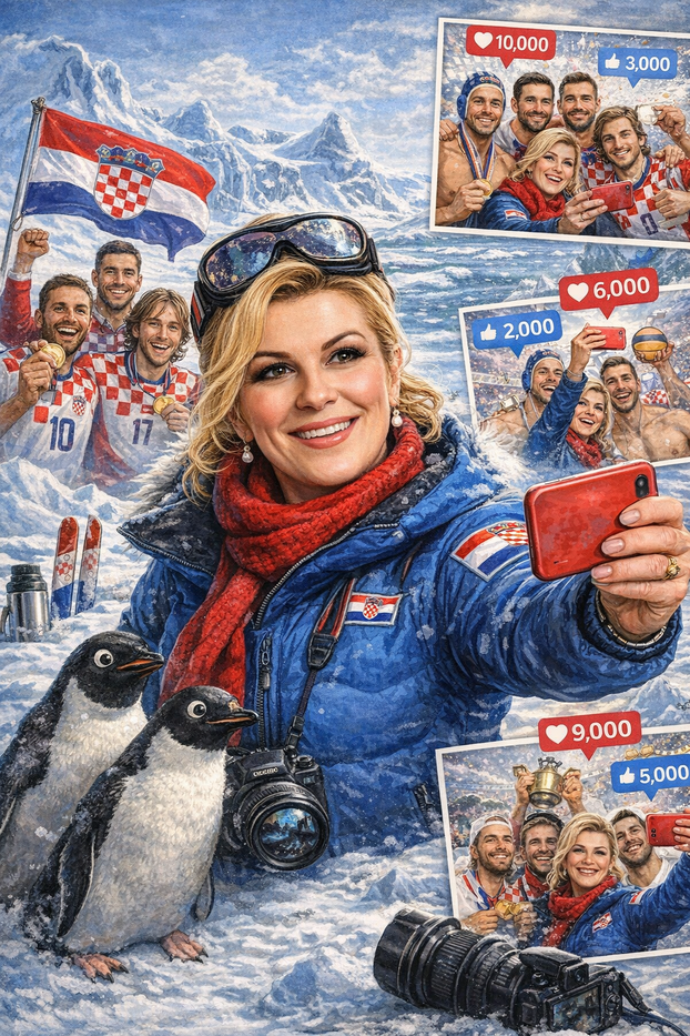 Ovako ChatGPT vidi političare kao karikature: Plenki srče juhu gazpacho za kile, a tek Kolinda!