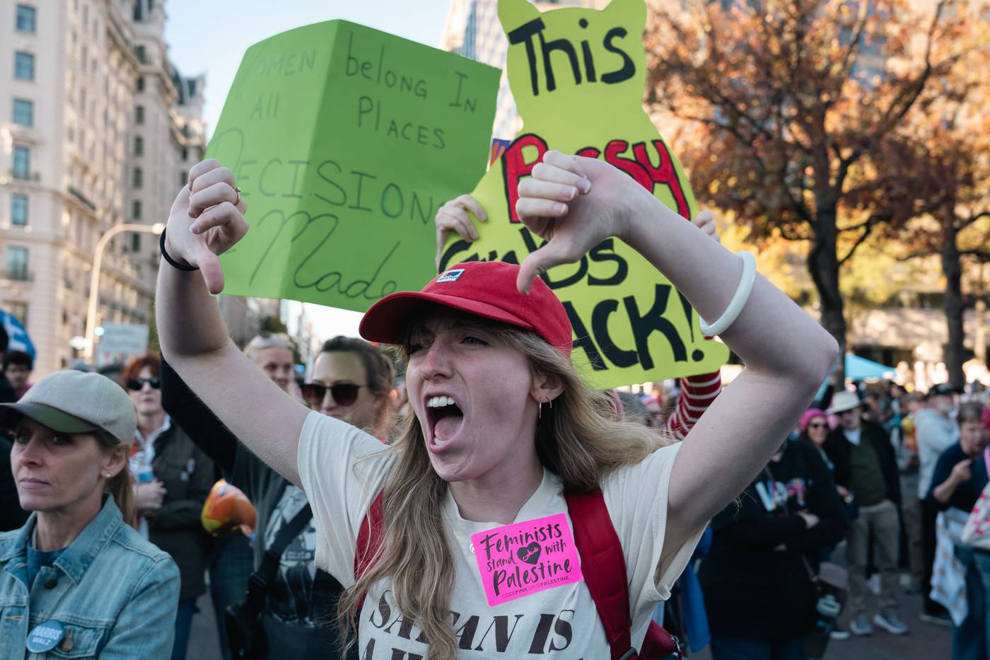 Women’s March in Washington DC in support of Kamala Harris and abortion rights in Washington, USA - 02 Nov 2024