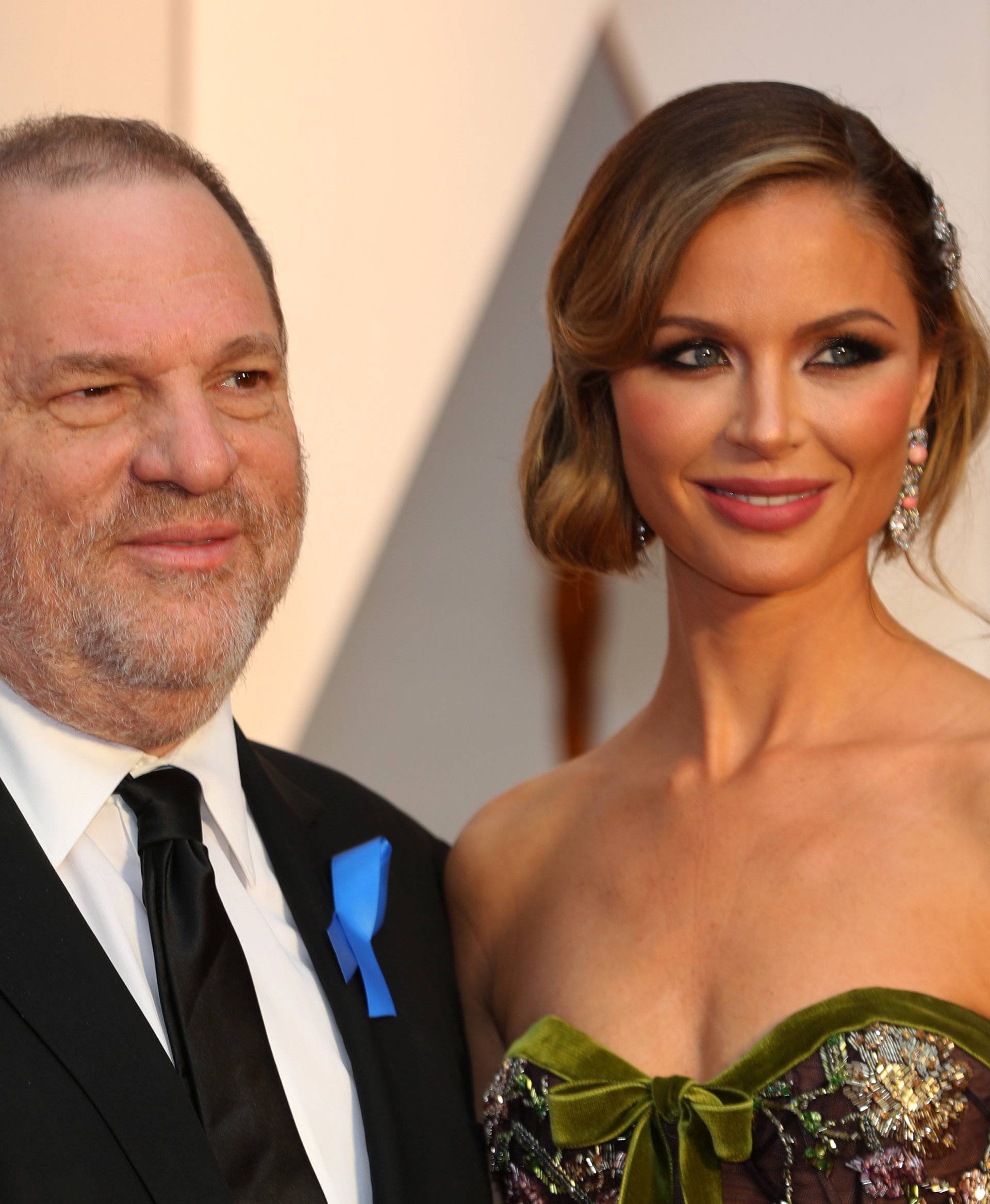 Harvey Weinstein and wife Georgina Chapman arrive at the 89th Academy Awards in Hollywood