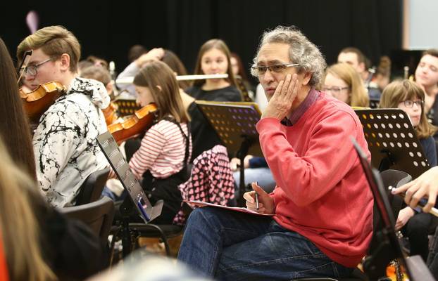 Zagreb: Simfonijski orkestar mladih na probi 