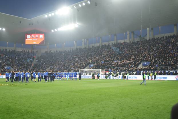 Slavlje nogometaša Dinama nakon pobjede u finalu kupa