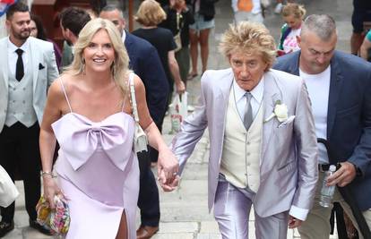 FOTO Rod Stewart stigao je na vjenčanje sina i Hrvatice Nicole u Dubrovnik: Evo što je obukao