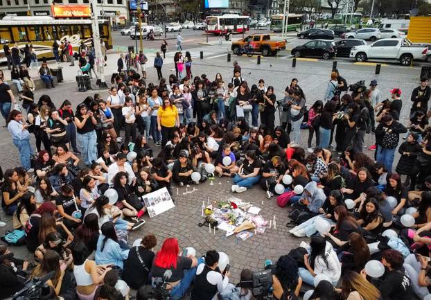 One Direction fans gather to pay tribute to Liam Payne, in Buenos Aires
