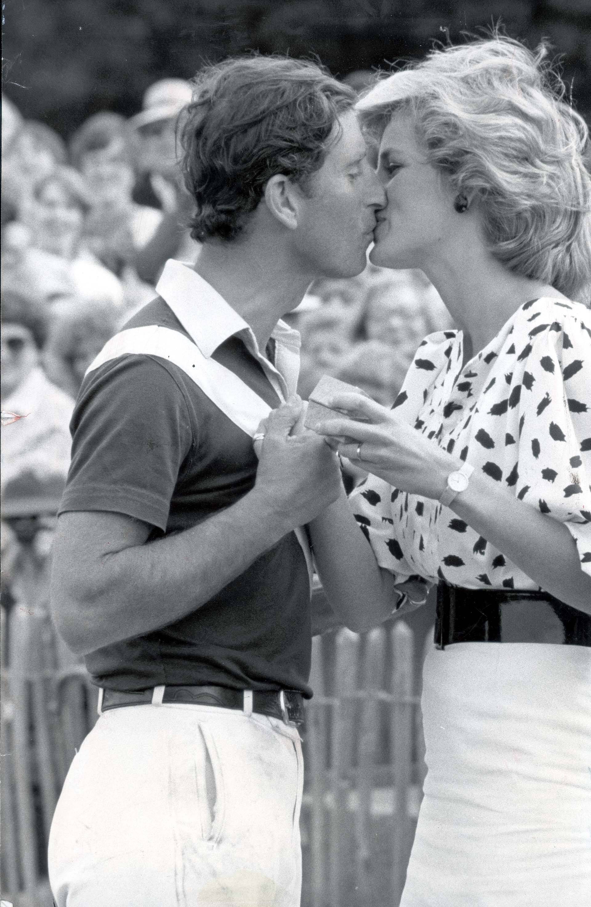 Prince Of Wales At Polo 1986 Prince Charles In Luck... Kiss From Princess Diana The Royals Were Out Presenting Prizes Again Yesterday. Princess Diana Did So Beautifully But Prince Michael Of Kent Showed Himself Something Of A Butterfingers. Diana Tur