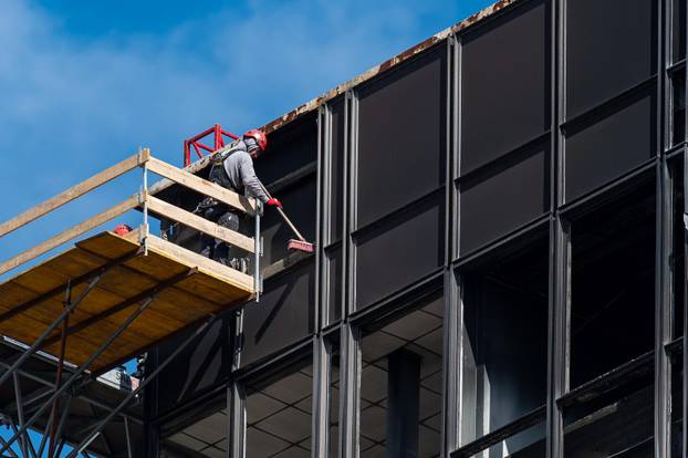 Uklanjanje azbesta s nebodera Vjesnik