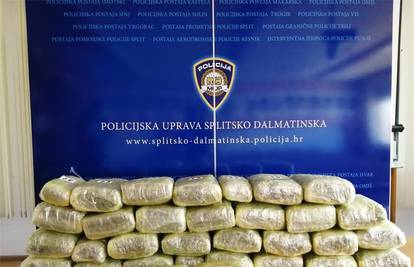 Split: Dvojac su uhvatili s 31 kilogramom marihuane
