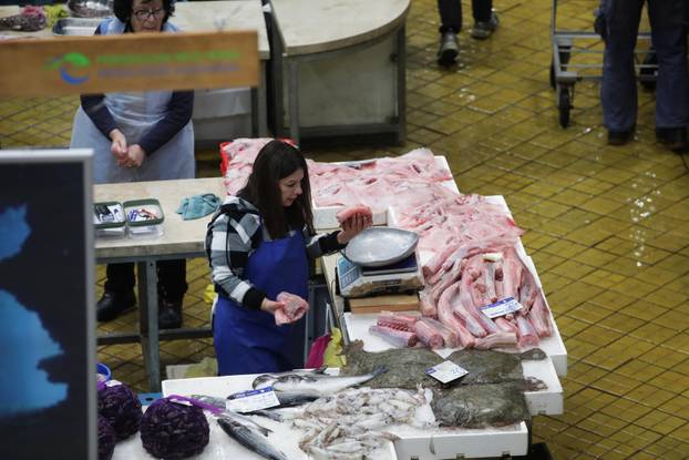 Rijeka: Ponuda ribe na riječkoj ribarnici