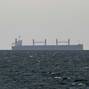 FILE PHOTO: A cargo ship in the Gulf, near the Strait of Hormuz