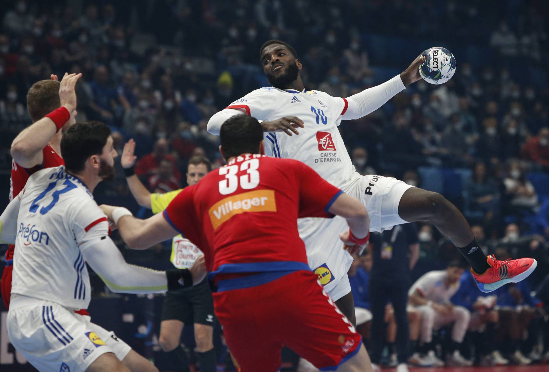 EHF 2022 Men's European Handball Championship - Group C - France v Serbia
