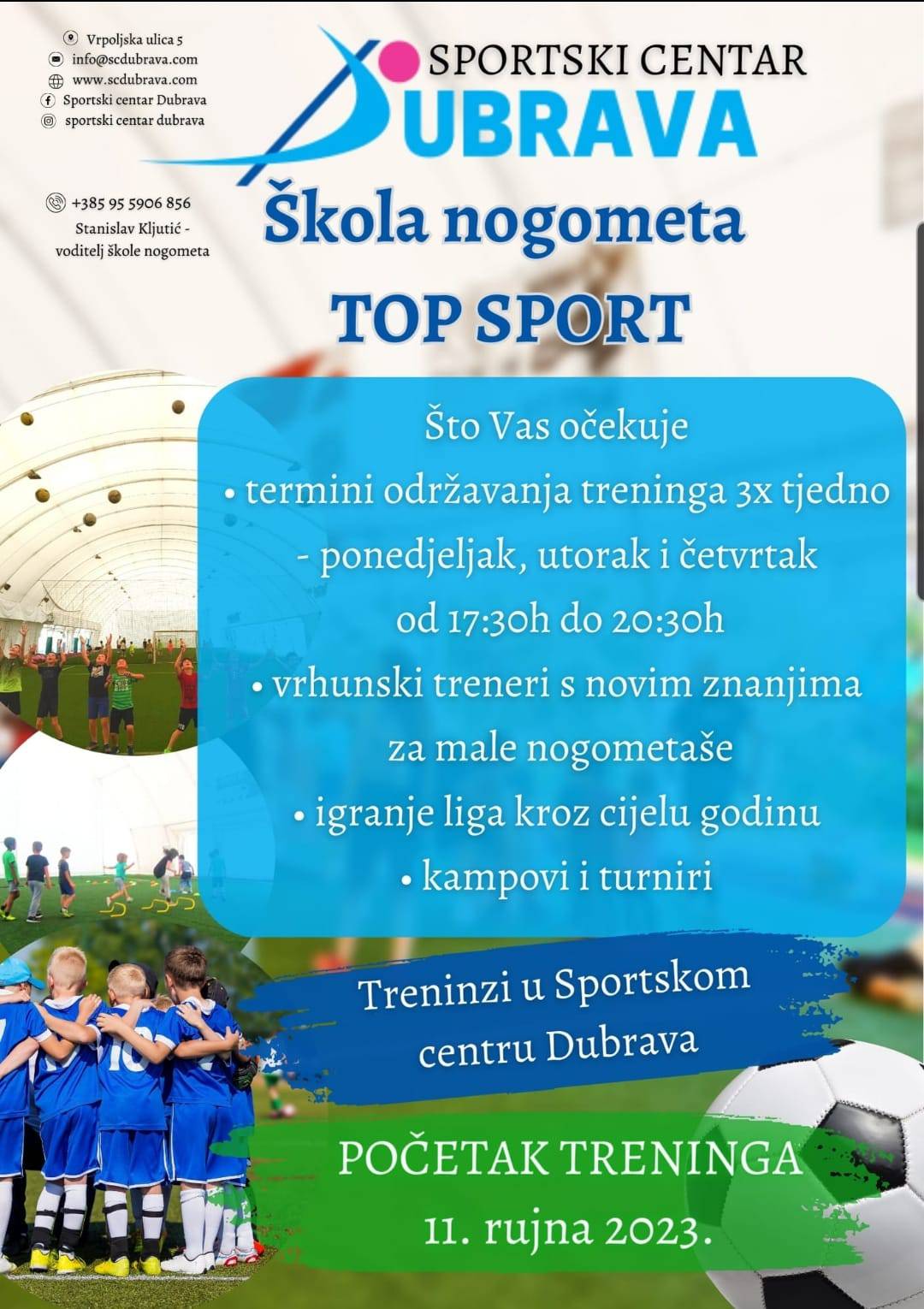 Lijepa priča u Dubravi: Top sport škola nogometa poziva djecu na bavljenje sportom i rekreaciju