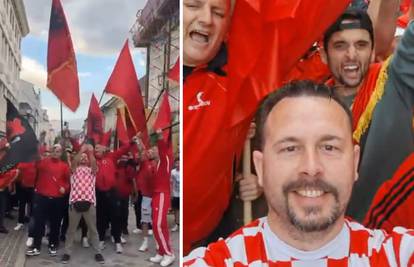VIDEO Hrvat je završio među skupinom albanskih navijača, pogledajte kako je to završilo
