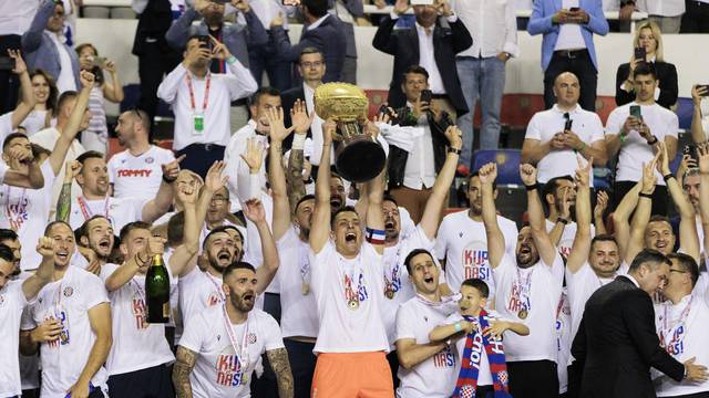 Split: Hajduk je pobjedom protiv Rijeke sa 3-1 osvojio sedmi naslov pobjednika Kupa, prvi nakon 2013. godine