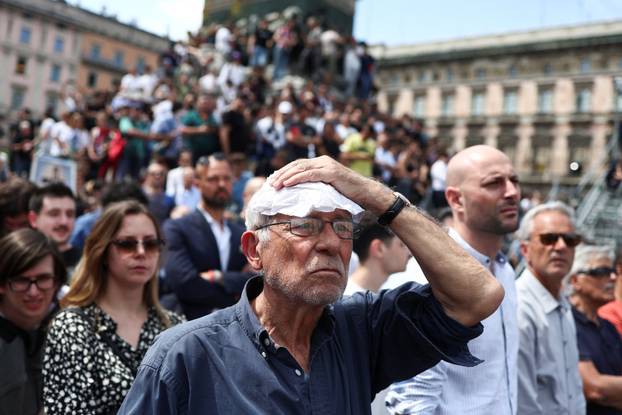 Funeral of former Italian Prime Minister Silvio Berlusconi at the Duomo Cathedral, in Milan
