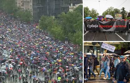 U Beogradu se tražila Vučićeva ostavka na prosvjedu, 'ubačeni' pojedinci htjeli izazvati nasilje