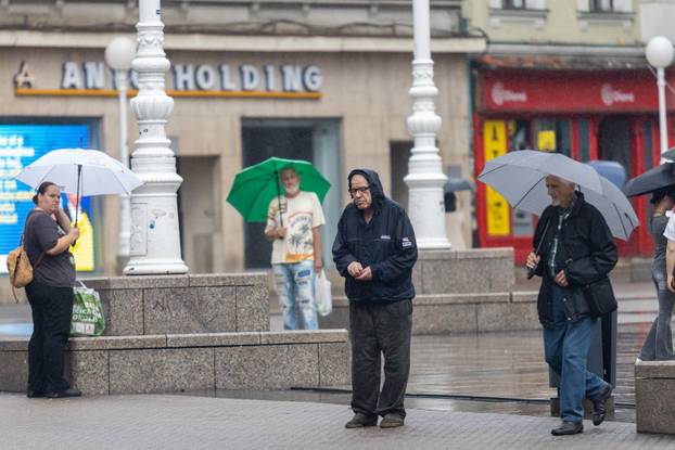 Kišovito vrijeme u Zagrebu