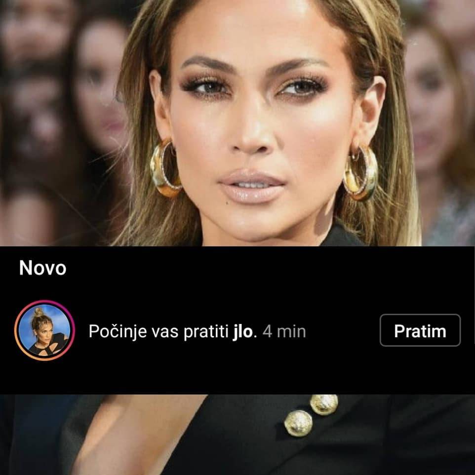 Jennifer Lopez na Instagramu je zapratila mladog Zagrepčana: 'Ne znam kako se to dogodilo...'