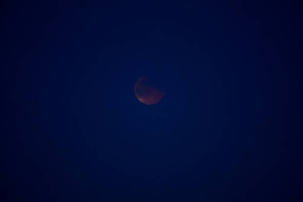 Supermoon above Germany