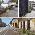 Veliko nevrijeme pogodilo Glinu i Petrinju: Rušila se stabla, sa zgrada pada žbuka, nema struje