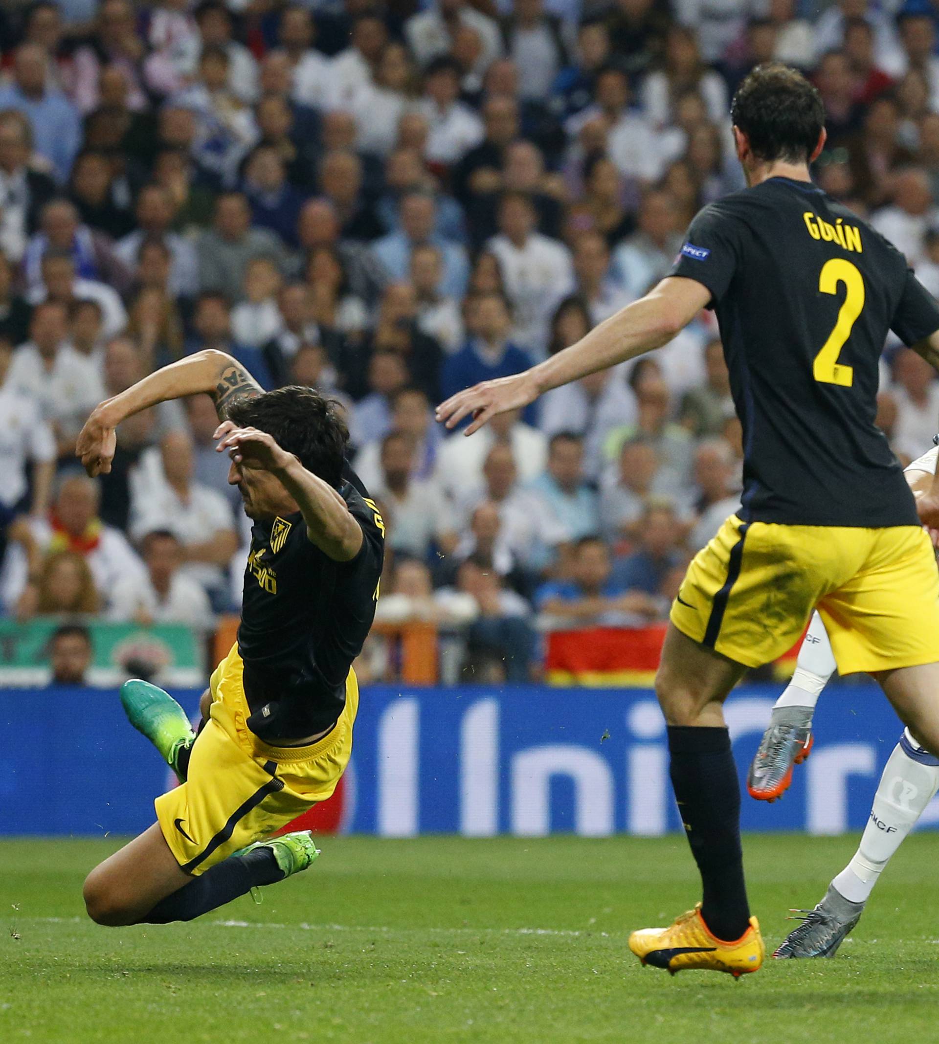 Real Madrid's Cristiano Ronaldo scores their second goal